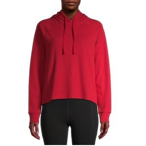 Athletic Works Women's Athleisure Rib Hoodie